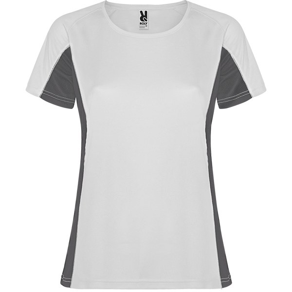 Camiseta Shanghai Woman, blanco/plomo oscuro