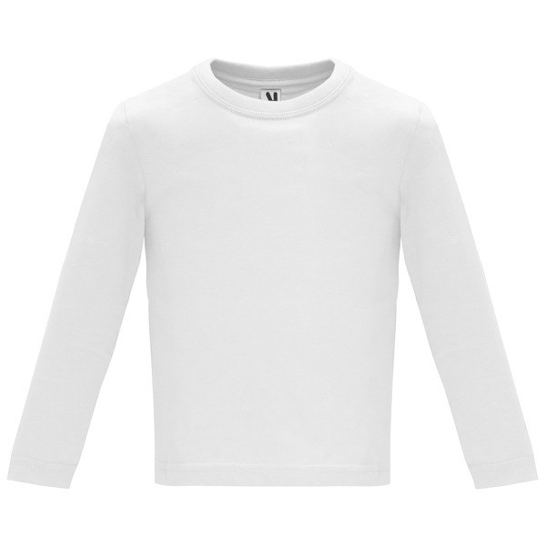 Camiseta Baby Manga Larga, blanco