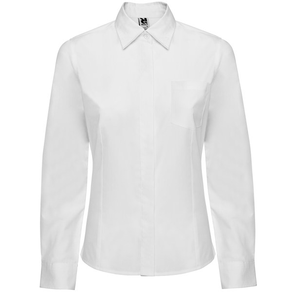 Camisa Sofia Woman Manga Larga, blanco
