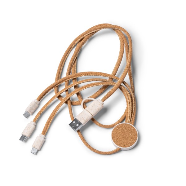 Cable Cargador Metrik Natural, crudo