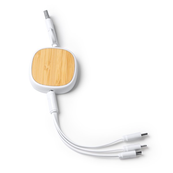 Cable Cargador Lens, blanco