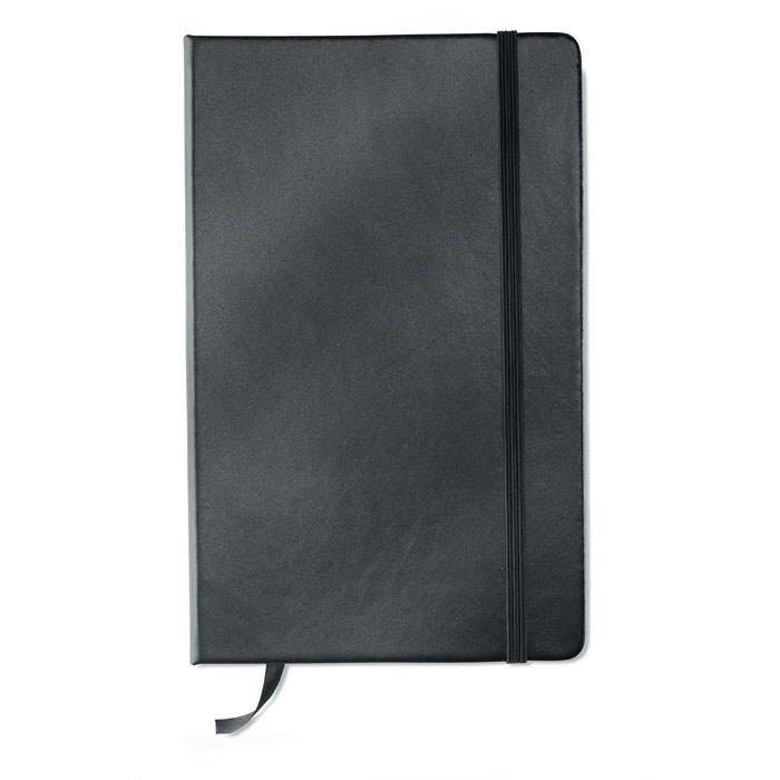 A5 cuaderno a rayas, negro