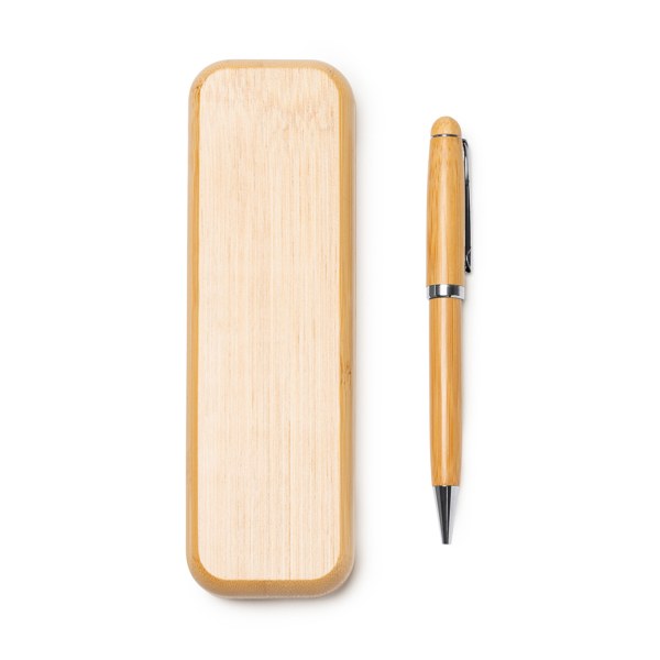 Bolígrafo Estuche Bodoni Natural, crudo