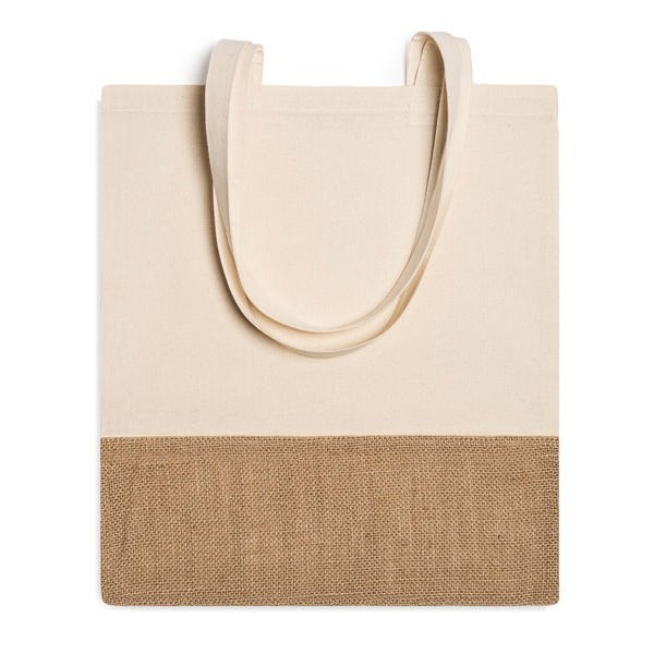Bolsa Algodón/Yute Wave, crudo