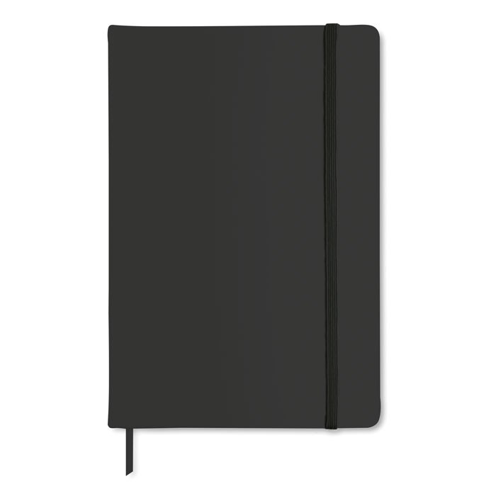 A6 cuaderno a rayas, negro