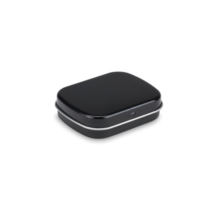 28 gramos de caramelos de ment, negro