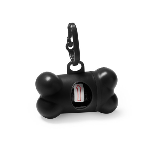 Dispensador Bolsas Para Mascotas Simba, negro