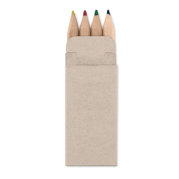 4 lápices de colores, beig