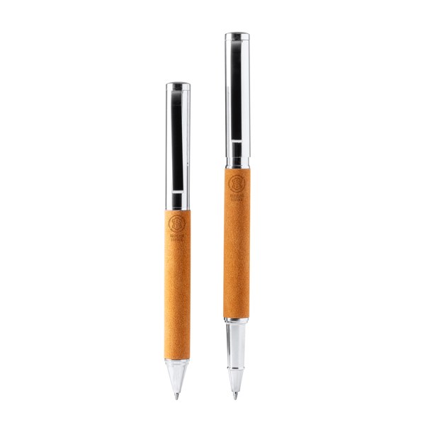 Set Roller/Boligrafo Tombol Natural