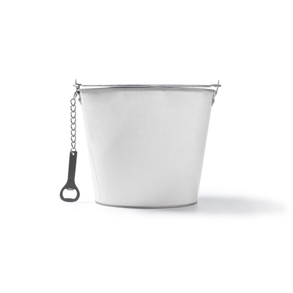 Cubo Con Abrebotellas Lambic, blanco