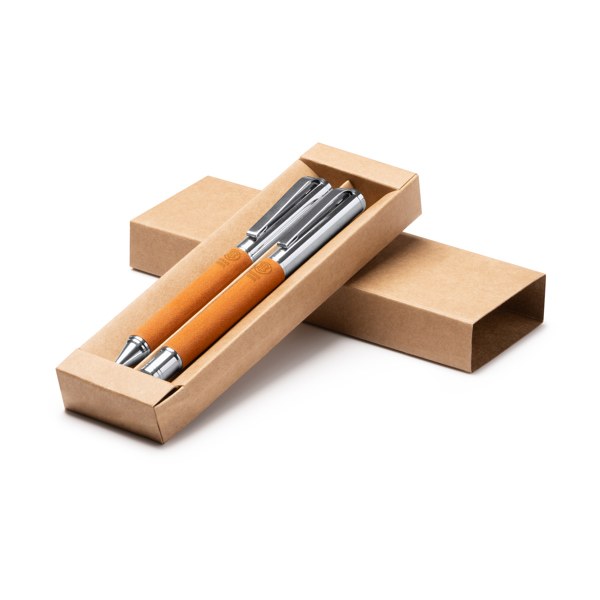 Set Roller/Boligrafo Tombol Natural