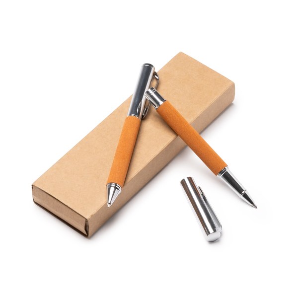 Set Roller/Boligrafo Tombol Natural