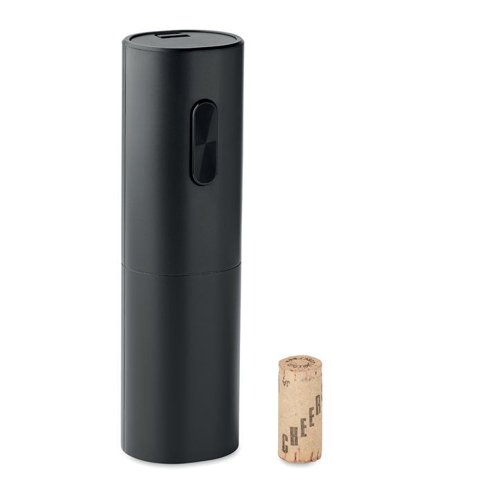 Abridor eléctrico de botellas, negro