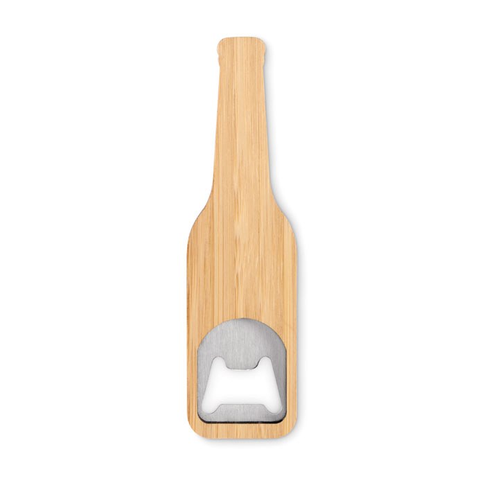 Abridor de botellas de bambú, madera