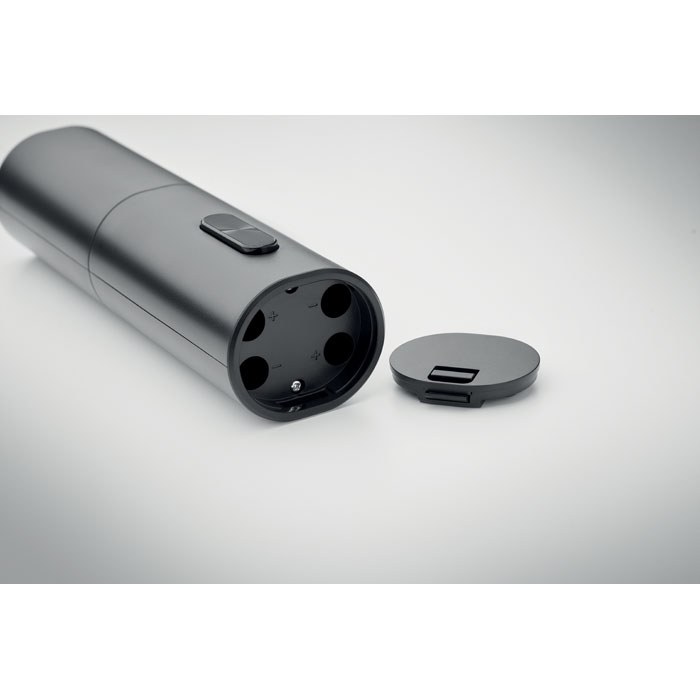 Abridor eléctrico de botellas, negro