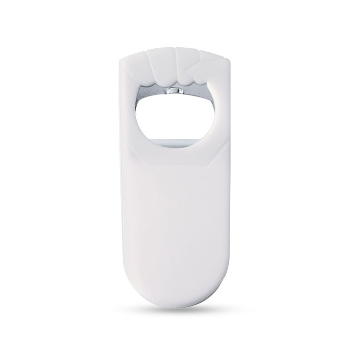Abrebotellas y tapón, blanco