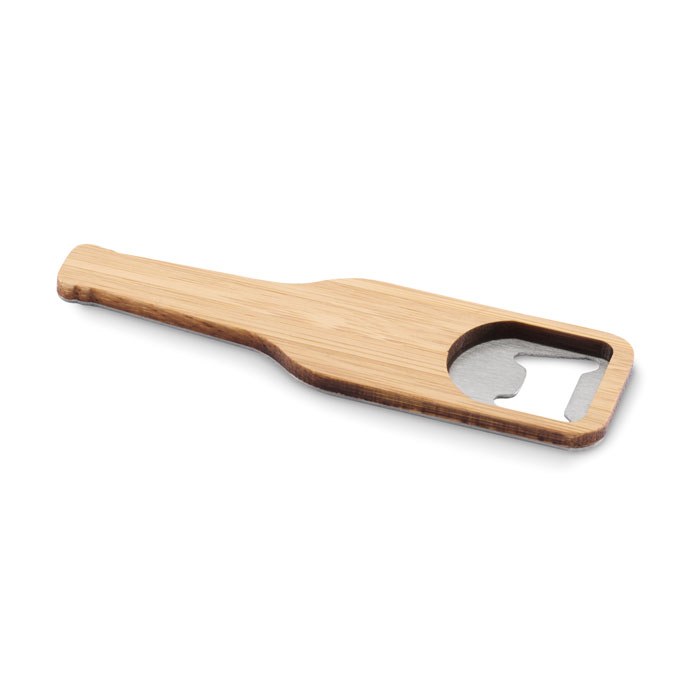 Abridor de botellas de bambú, madera