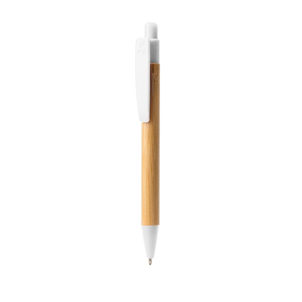 Boligrafo Bambu Gildon, blanco